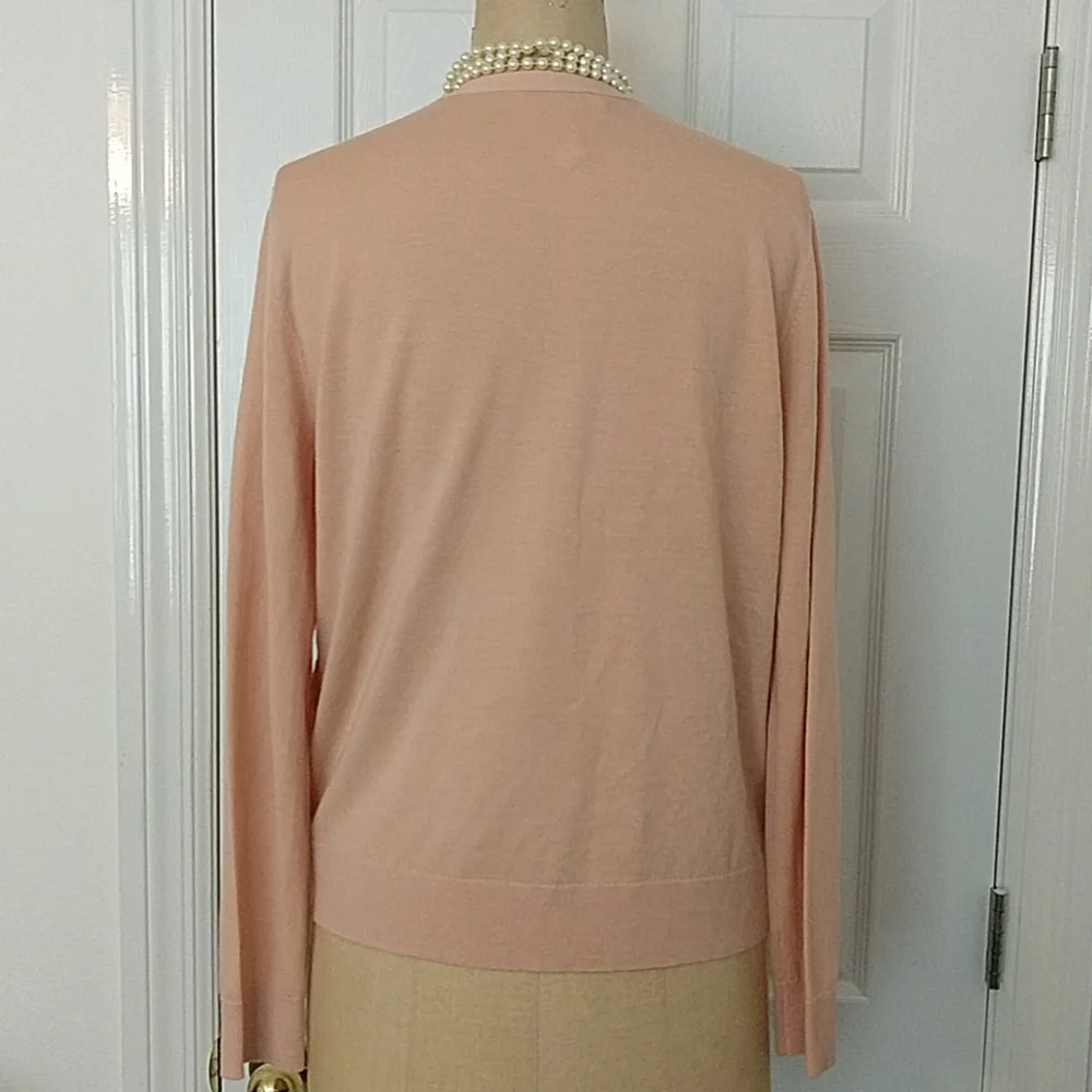 Tory Burch Cloque Front Cardigan Sweater Sz. L